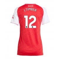 Stroje piłkarskie Arsenal Jurrien Timber #12 Koszulka Podstawowej dla damskie 2025-26 Krótki Rękaw